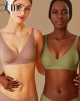 Seamless Women's Soft Fit Wireless Bra and Underwear