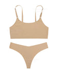 Seamless Bra and Camisole Set for Women, Breathable