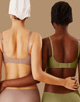 Seamless Women's Soft Fit Wireless Bra and Underwear